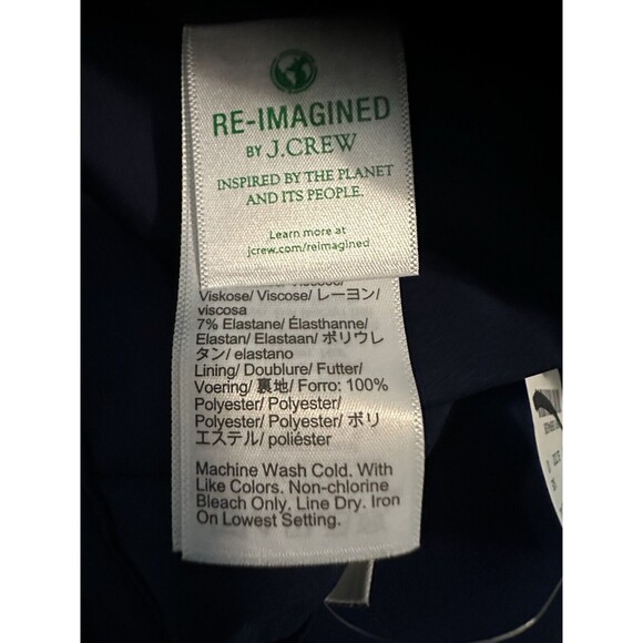 J. CREW Kelsey Classic Career Pencil Skirt Navy Blue SIZE 10 NWT‎ - Picture 6 of 9